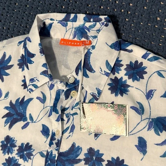 LONG SLEEVE SHIRT DRESS MINI- MARION BLUE - Picture 3 of 10